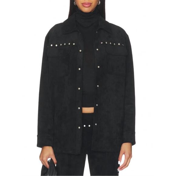 AMANDA UPRICHARD Jackets & Blazers - NEW AMANDA UPRICHARD nirvana button front jacket in black